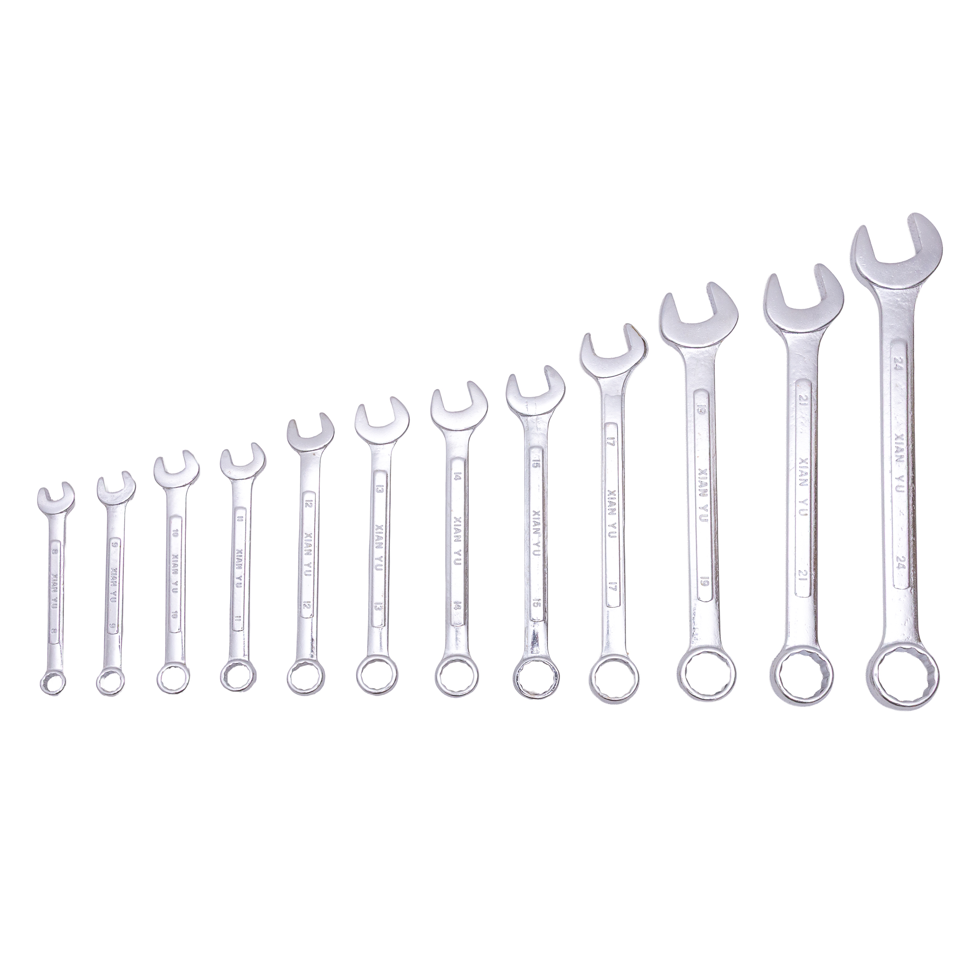 Zestaw kluczy płasko-oczkowych 12 szt. 8–24 mm w organizerze Y5181 - obrazek 3