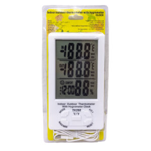 Termometr elektroniczny wewnętrzny i zewnętrzny z higrometrem 3w1 Y1854